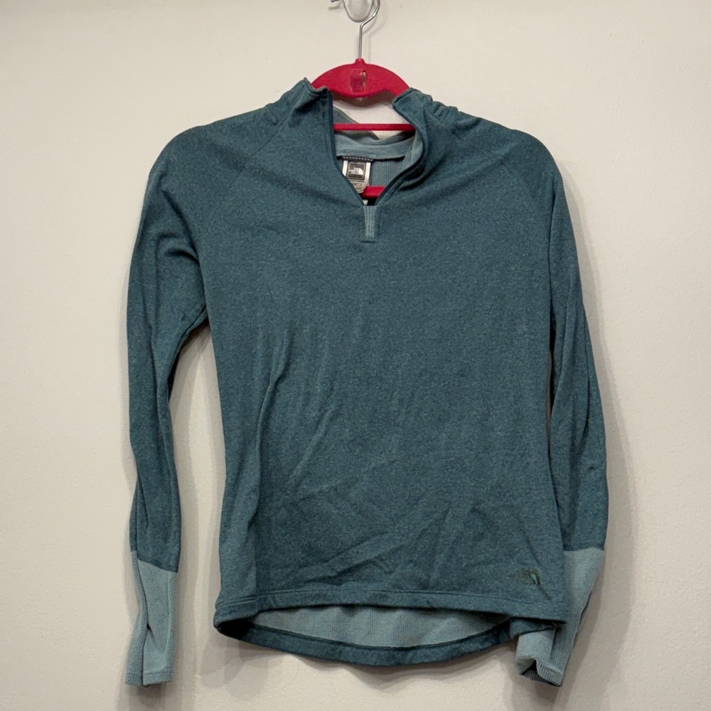 The North Face Blue and Pink Pullover